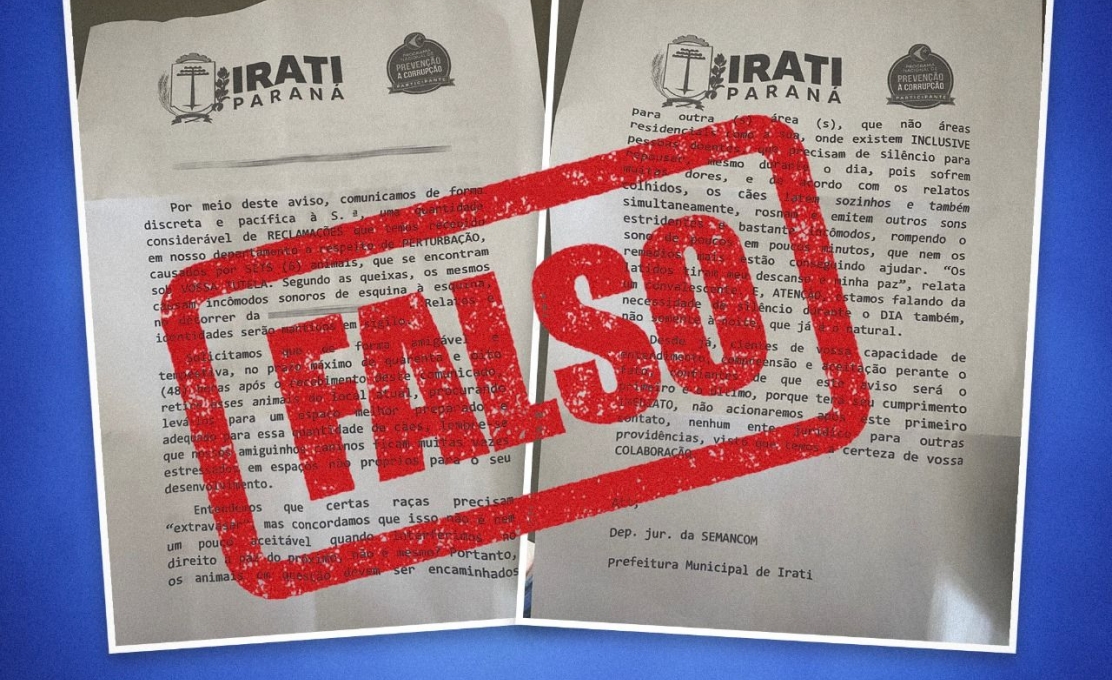 Prefeitura Alerta Sobre Documento Falso Em Nome Da Procuradoria Jurídica