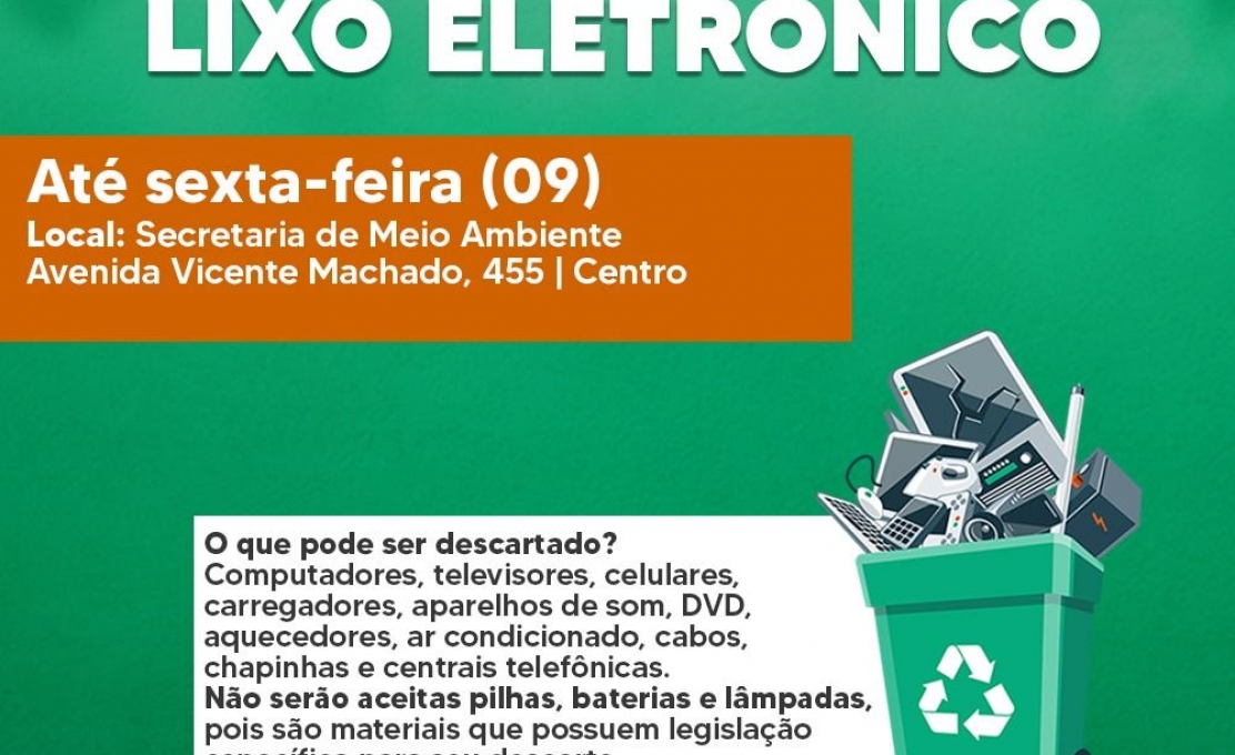 Irati Recebe Lixo Eletrônico Até Sexta-feira (09)