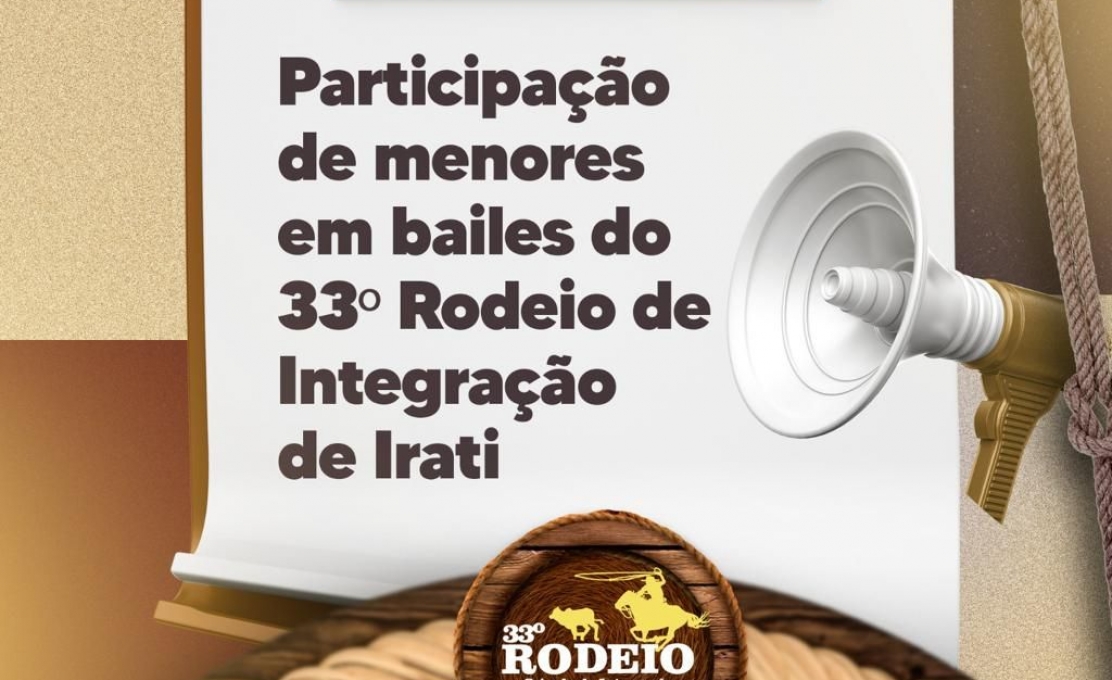 Participação De Menores Em Bailes Do 33º Rodeio De Integração De Irati