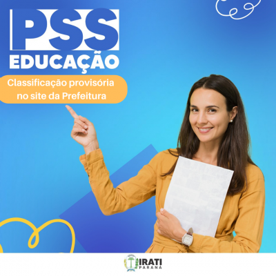 Secretaria de Educação divulga classificação provisória de PSS