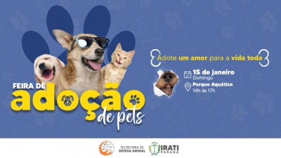 Feira de Adoção de Pets será neste domingo (15)