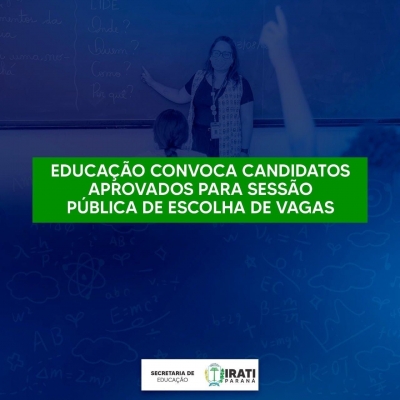 Educação convoca aprovados em PSS de 20h para atuar na área urbana