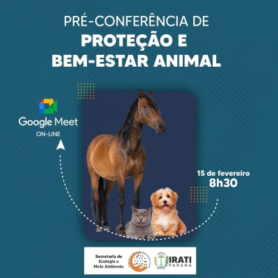 Pré-Conferência de Proteção e Bem-Estar Animal acontece dia 15