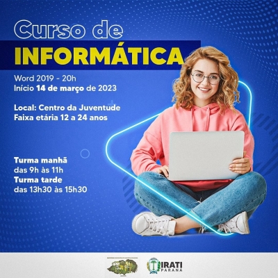 Inscrições abertas para Curso de Informática no Centro da Juventude